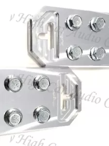 Pair of Sky High Car Audio Any GA (4) Spot Flat BATTERY TERMINALS BOLT USE ONLY - Picture 1 of 4
