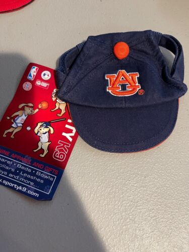 SPORTY K9 Auburn University Tigers Dog Cap XS NEW Blue Apparel Baseball Hat Pup