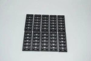 LEGO 10 x Technik Platte 2x6 schwarz Black Technic Plate 2x6 with 5 Holes 32001 - Bild 1 von 3