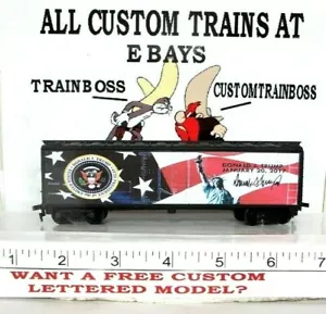 HO SCALE CUSTOM LETTERED TRUMP REEFER 🎩🎩🎩🎩 - Bild 1 von 12