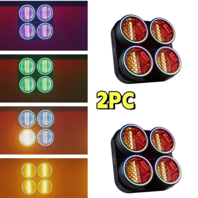 2pc/New 4 eyes LED Blinder light Retro Effect COB Audience Strobe Stage Lights - Image 1 of 4
