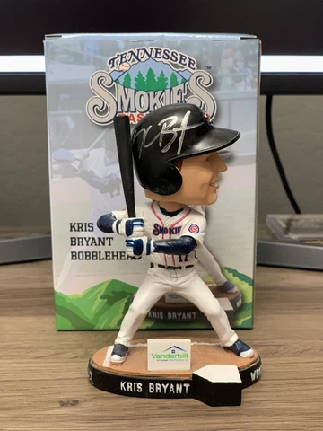 KRIS BRYANT TENNESSEE SMOKIES AUTOGRAPHED GLOBAL AUTHENTICS BOBBLEHEAD CUBS Cover