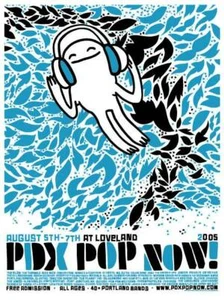 Tyler Stout PDX Pop jetzt! 2005 Portland seltenes Poster - Bild 1 von 3
