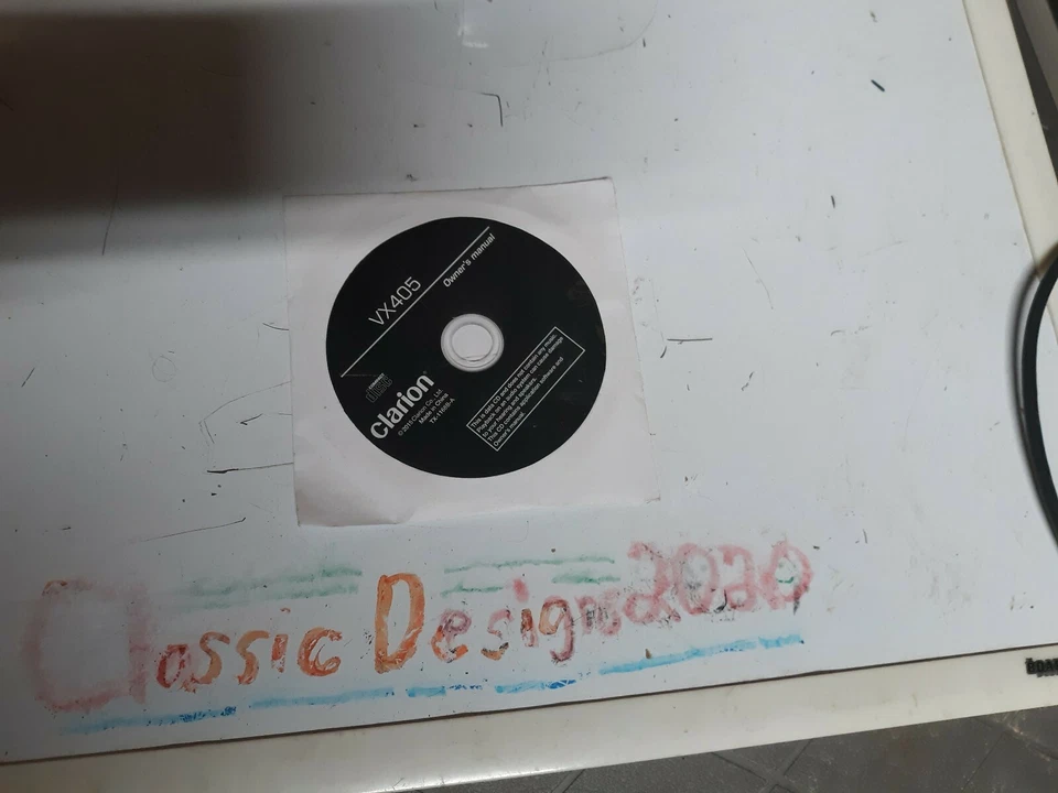 NOS Clarion VX405 DVD Double DiN Owners Manual car audio stereo CD ROM  - Image 1 of 1