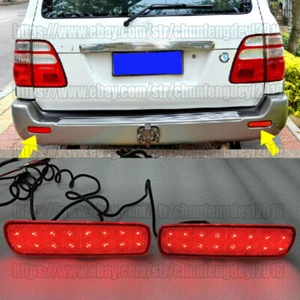 For Toyota Land Cruiser 100 LC100 1998-07 2X LED Car Rear Bumper Fog Lamp Light - Picture 1 of 4