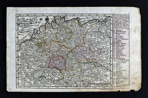 1786 Johann Probst Map Germany Holland Belgium Austria Vienna Berlin Poland Ulm - Picture 1 of 4
