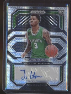 2021-22 PRIZM DRAFT HYPER PENMANSHIP AUTO JAVION HAMLET NORTH TEXAS - Picture 1 of 1
