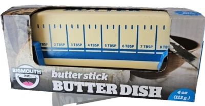 Bigmouth Inc. Plato de mantequilla de cerámica con barra de mantequilla para una barra - ¡NUEVO EN CAJA! Foto 1 de 4