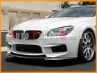 V Type Carbon Fiber Front Bumper Add-on Lip For 12-18 BMW F06 F12 F13 M6 Only