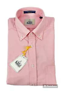 BD BaggieS Camicia Button Down in cotone Oxford pin point unito Rosa - Imagen 1 de 4