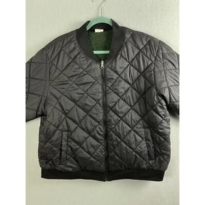 ALYNED Jacket Women's 1X Quilted Bomber Jacket Sherpa Lined Plus Size - Picture 1 of 7