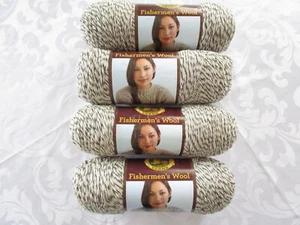 Lion Brand Fishermen's Wool YARN LOT OF 4, Oak Tweed 465 YDS EA, 2 LBS - Picture 1 of 5