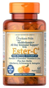 Puritan's Pride All-Day Immune Ester C Softgel - Picture 1 of 4