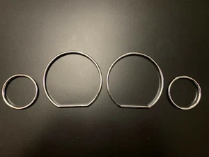 QUADRANTE TACHIMETRO CROMATO ANELLI MISURATORE LUNETTA PER BMW SERIE 3 E36 M3 1990-2000 M Z3 - Foto 1 di 1