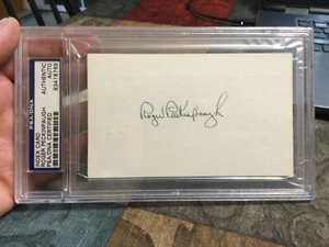 Roger Peckinpaugh Autograph Autographed AL MVP 1925 PSA DNA Certified Authentic - Picture 1 of 3