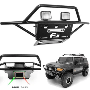 Metal Front Bumper with Spotlight for HPI FJ TUBE Cruiser RC Model Car Crawler - Picture 1 of 9
