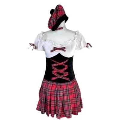 Sexy Disfraz de Lechera Escocesa Halloween Grande Foto 1 de 4
