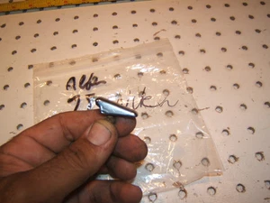 Fiat 124 Spider& Alfa Romeo spider Veloce Fuel door small Chrome 1 Handle /Screw - Picture 1 of 6