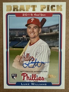 2022 Topps Archives Draft Picks Luke Williams Rookie Auto #05DP-LW Phillies - Picture 1 of 2