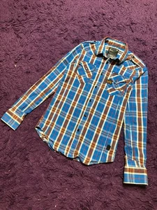 G-Star Raw Shirt Long Sleeve Button S Distressed Y2K 90s Rare Hype Unisex WMNS - Picture 1 of 21