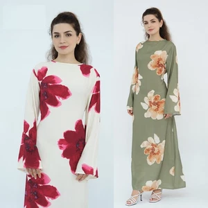 Evening Women Dubai Long Dress Elegant Kaftan Abaya Muslim Robe Party Gown Prom - Picture 1 of 30