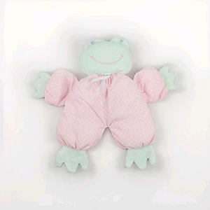 Eden Vintage Terry Tela Rana Sonajero Peluche Peluche Bebé Lunares LEER - Imagen 1 de 8