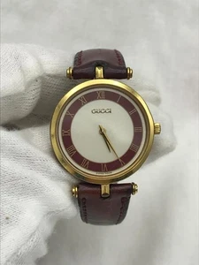 Gucci 2000M Sherry Line Vintage Watch Red Accent Used, Battery Replaced - Picture 1 of 20