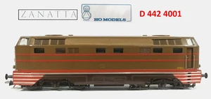 ZANATTA FS Locomotiva Diesel Prototipo D 442 4001 Ansaldo Livrea isabella"BRASS" - Imagen 1 de 11