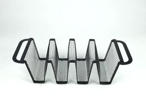 Schwarz Metall Taco Halter Gestell macht es einfach, Ihre Tacos vorzubereiten und zu füllen - Bild 1 von 5
