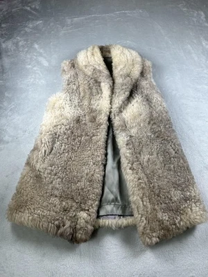 Chaleco de piel de oveja Eddie Bauer vintage grande para mujer piel de oveja exterior años 70 80 Foto 1 de 4