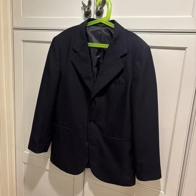 Blazer clásico de tres botones azul marino para niños talla 16 regular usado en excelente estado Foto 1 de 4