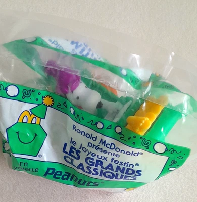Coche Peanuts Snoopy 1994 #12 feliz cumpleaños McDonald's Happy Meal juguete Foto 1 de 4