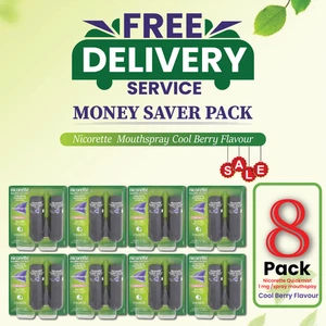 8X Nicorette Mundspray Quickmist Berry 1mg 13,2ml x 2ct-PACK 8-KOSTENLOSER VERSAND - Bild 1 von 3