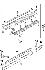 Genuine GM Running Board End Cap 15033364 - Picture 1 of 1