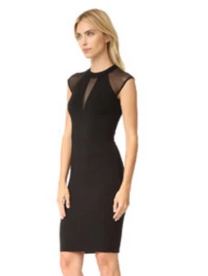 Bailey 44 Sheath Dress Women Size XS Black Sheer Mesh Panel Watch Me Retail $178 - Image 1 of 4
