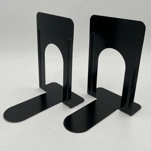 BRAND NEW!! 1 Pair Universal 54095 Heavy Gauge Steel Nonskid Economy Bookends - Picture 1 of 5