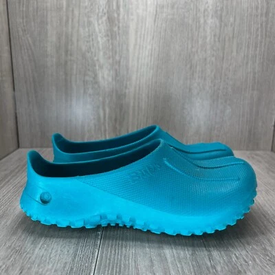 Birkenstock Birki’s Clogs  Womens 35 Low Top Slip On Anti-Slip Lightweight Blue - Image 1 of 4