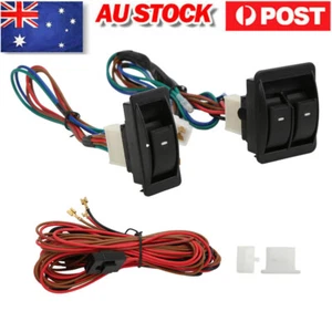 Power Electric Window Switch Regulator Kits & Wiring Harness For 2 Doors - Picture 1 of 11