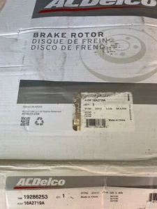 Genuine gm Front Disc Brake Rotor 19286253 - Picture 1 of 2