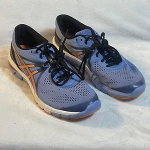ASICS Gel Excel 33 Sneakers Women's Sz 10M Blue/Orange/Black Running Shoes T460N - Picture 1 of 11