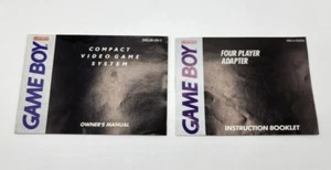 Game Boy Compact Video Game System Owners Manual & Four Player Adapter Booklet - Picture 1 of 6