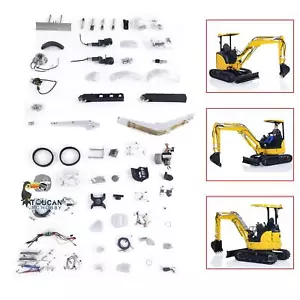 In Stock LESU PC30 1/14 RC Hydraulic Excavator KIT Metal Mini Digger Model Light - Picture 1 of 16