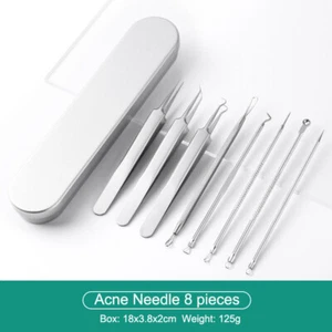 Kit de herramientas pinza extractor de comedones de espinillas removedor de espinillas para removedor de espinillas de aguja de acné - Imagen 1 de 11