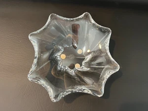 Baccarat Kristall Frankreich Splash Herzstück Schale, 6 1/4" breiteste, 1 3/4" hoch - Bild 1 von 5