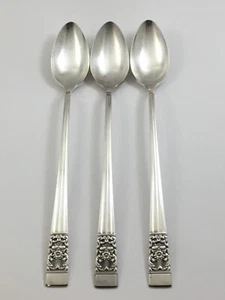 Plato de plata 3 cucharaditas heladas Oneida Community Coronation 1936 - Imagen 1 de 5
