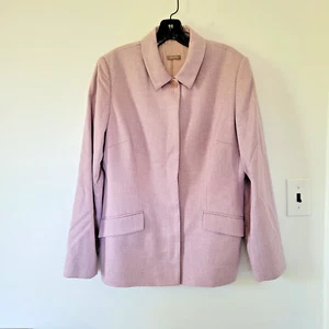 Beautiful Agnona Cashmere Jacket Blazer Button up Light Purple Lavender Medium - Picture 1 of 11