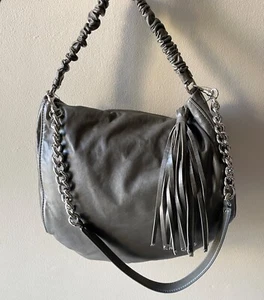 Oroton Fortuna Medium/Large Hobo Bag in Grey - New with tags - RRP $595 - Picture 1 of 11