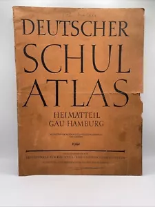 Deutscher Schulatlas Heimatteil Gau Hamburg 1942 - Bild 1 von 12
