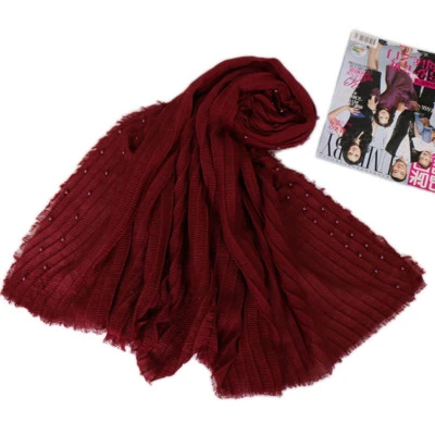 Mujeres Musulmanas Hijab Gorra Turbante Bufanda Larga Cubierta Completa Mantón Pañuelo Envolvente Bufandas Foto 1 de 4