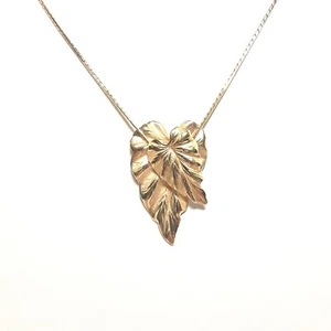 Monet Blatt Kette goldfarben Halsband 16" Halskette, Mode Statement zart EUC - Bild 1 von 7